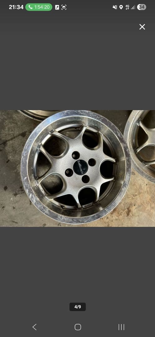セルバッハ　深リム　15インチ　7J　+37 PCD100　4穴