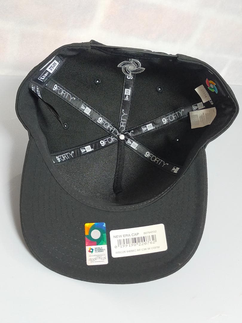 【WBC 2026】チェコ共和国　9FORTY ブラック＆ブラックロゴ