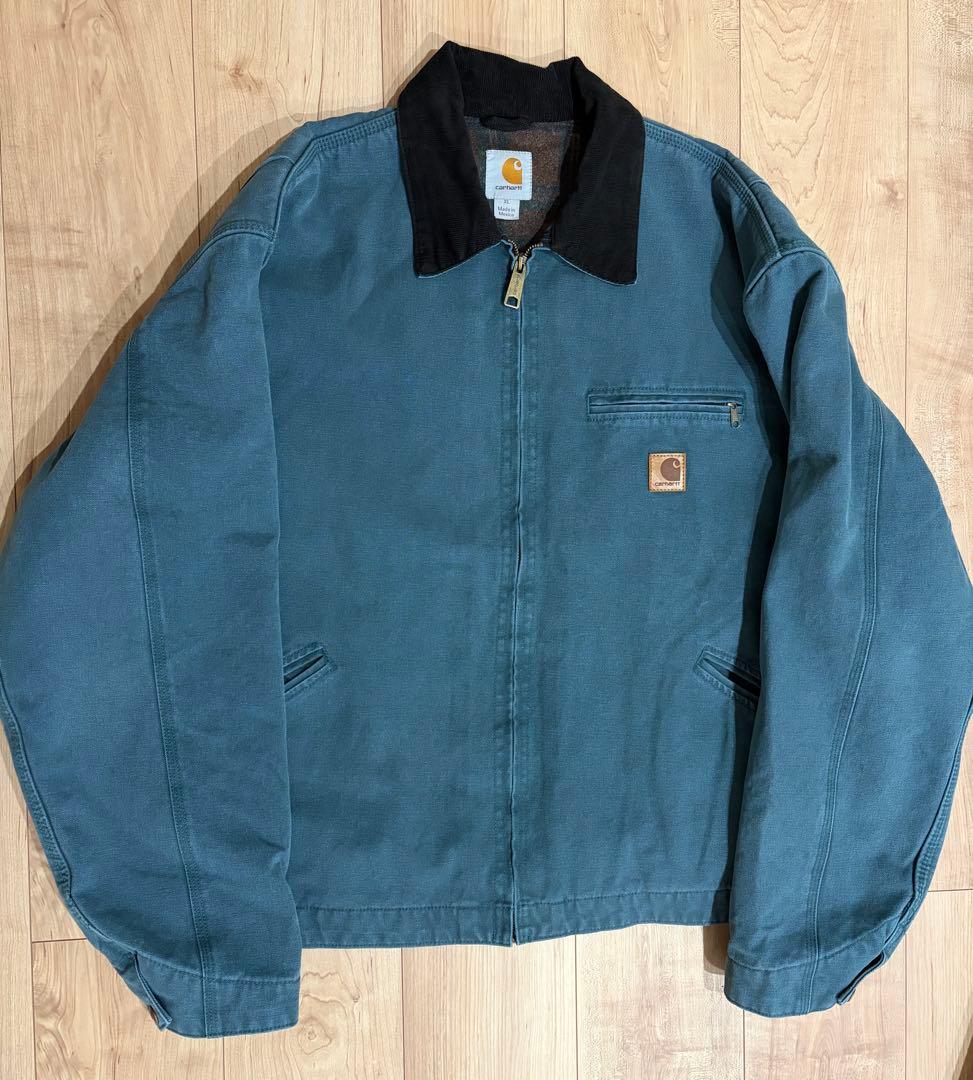 タ*ー様 Carhartt デトロイトジャケット フェード　モスグリーン系 カー