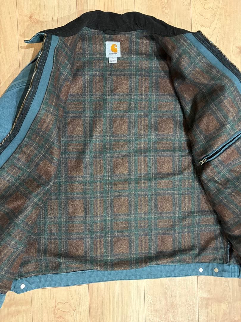 タ*ー様 Carhartt デトロイトジャケット フェード　モスグリーン系 カー