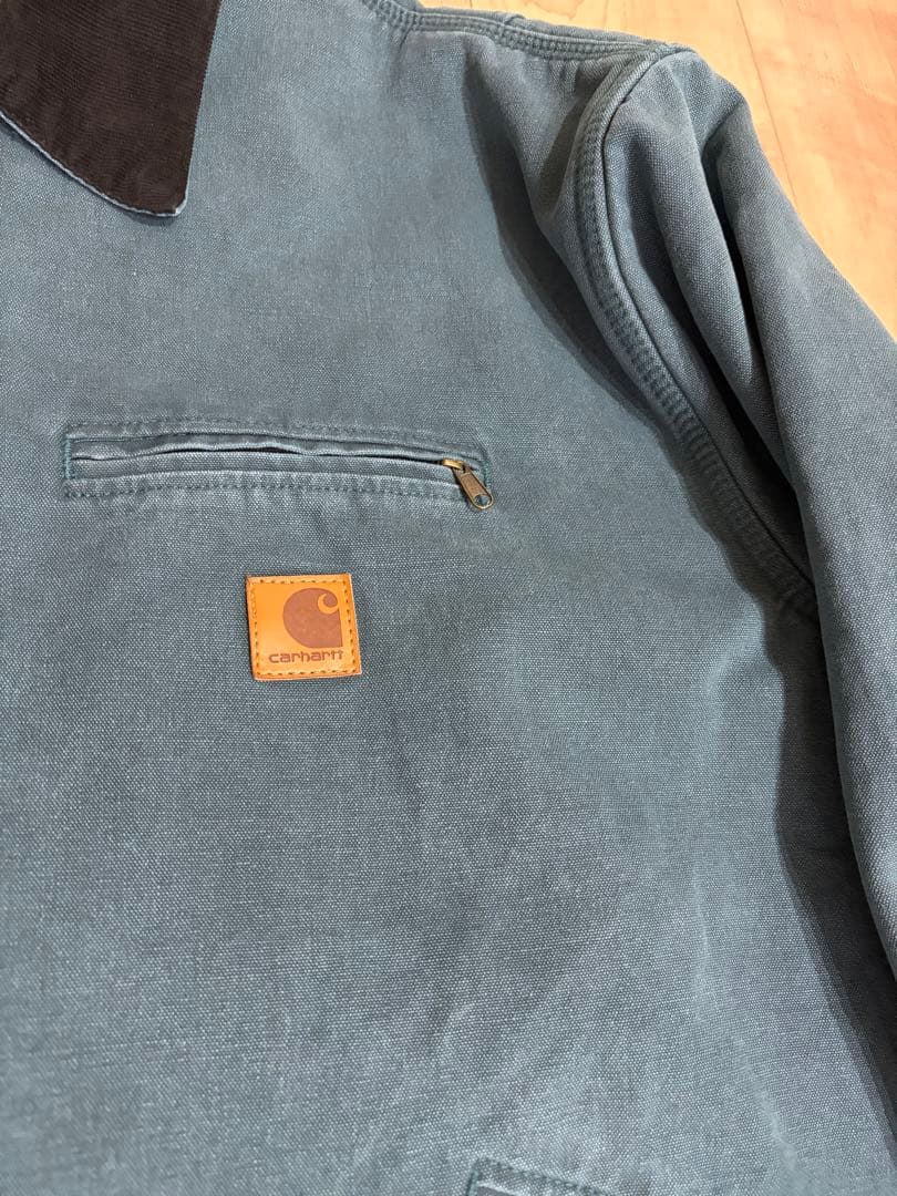 タ*ー様 Carhartt デトロイトジャケット フェード　モスグリーン系 カー