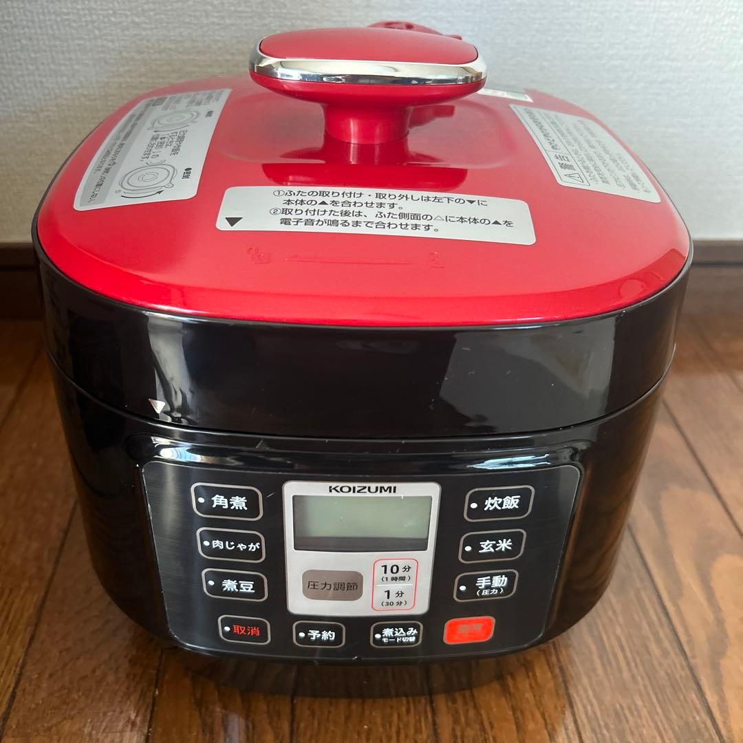 コイズミ マイコン電気圧力鍋 レッド KSC-3501／R 赤