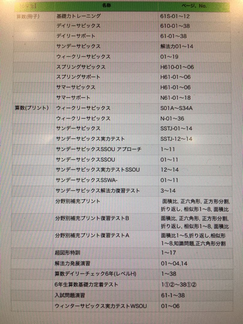 最新2025年　サピックス6年　sapix 国語　算数　理科　社会