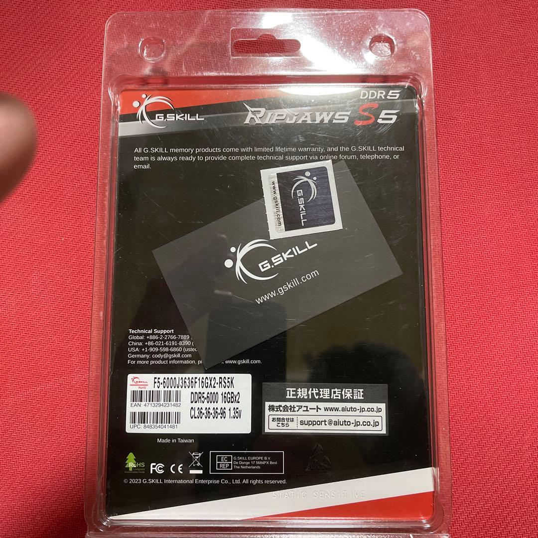G.SKILL DDR5-6000 16G×2 Intel XMP