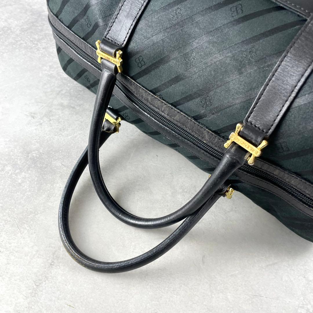 入手困難✨ バレンシアガ ミニボストンバッグ BBロゴ金具 キャンバス ブラック