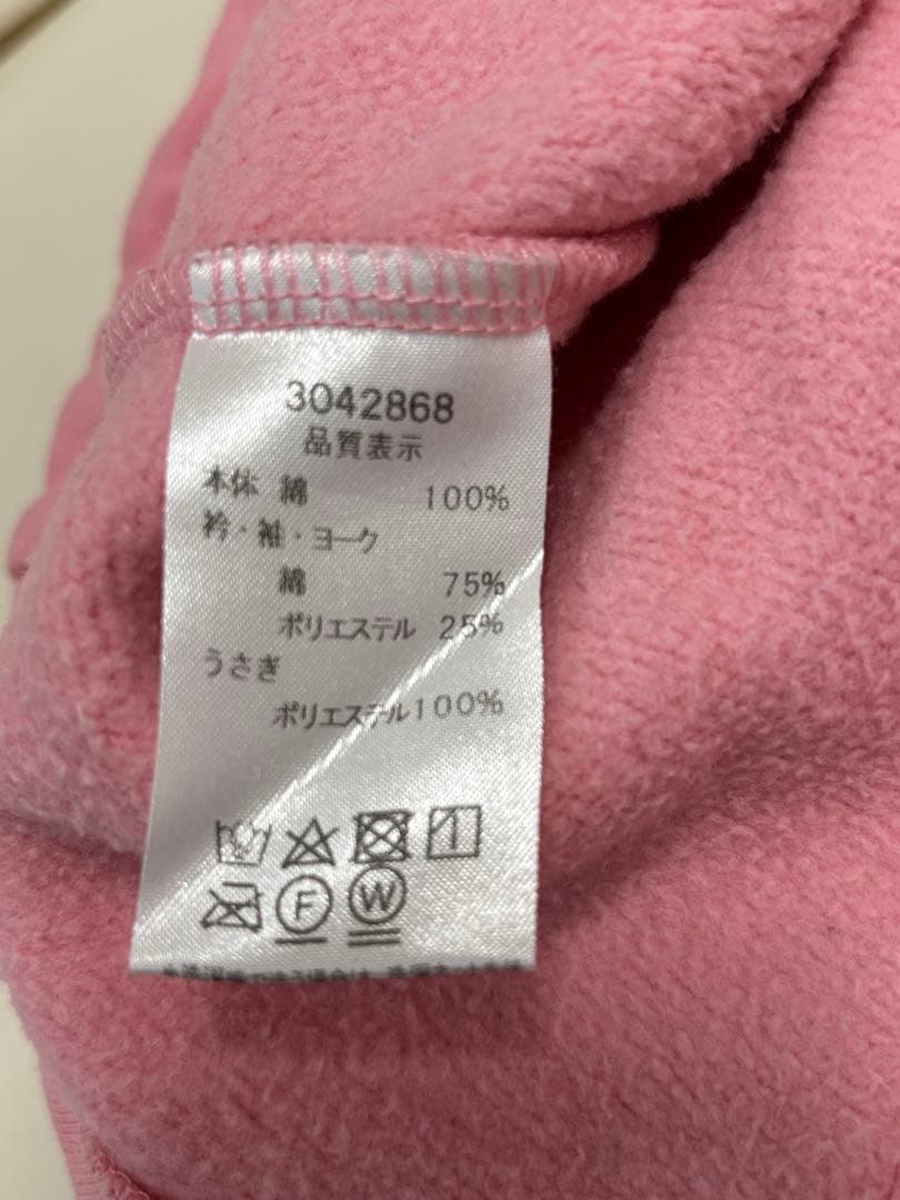 値下げシャーリーテンプル　うさぎ アップリケ ワンピース　90