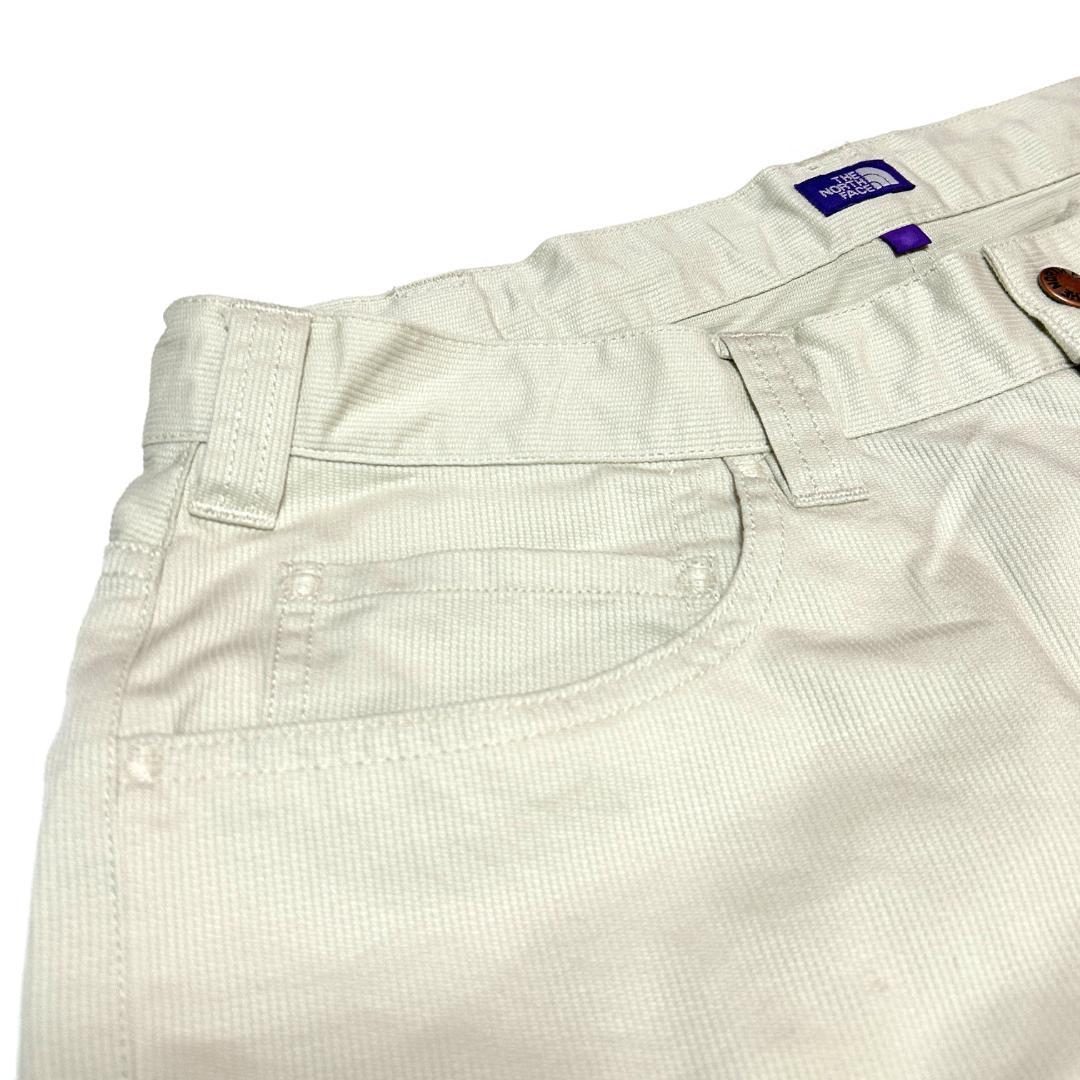新品　サイズ34　ノースフェイスパープルレーベル　ピケ　パンツ　アイボリー