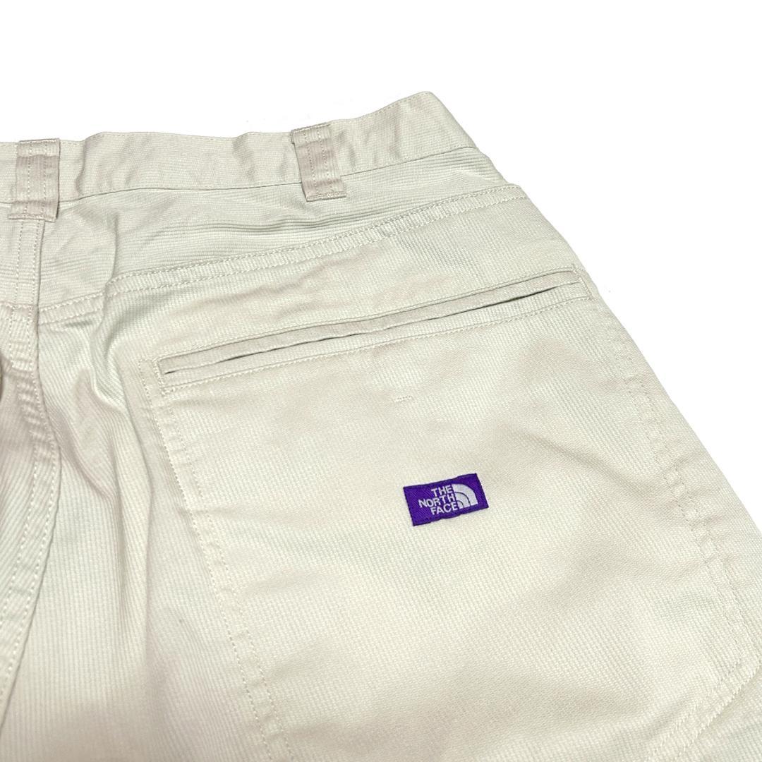 新品　サイズ34　ノースフェイスパープルレーベル　ピケ　パンツ　アイボリー