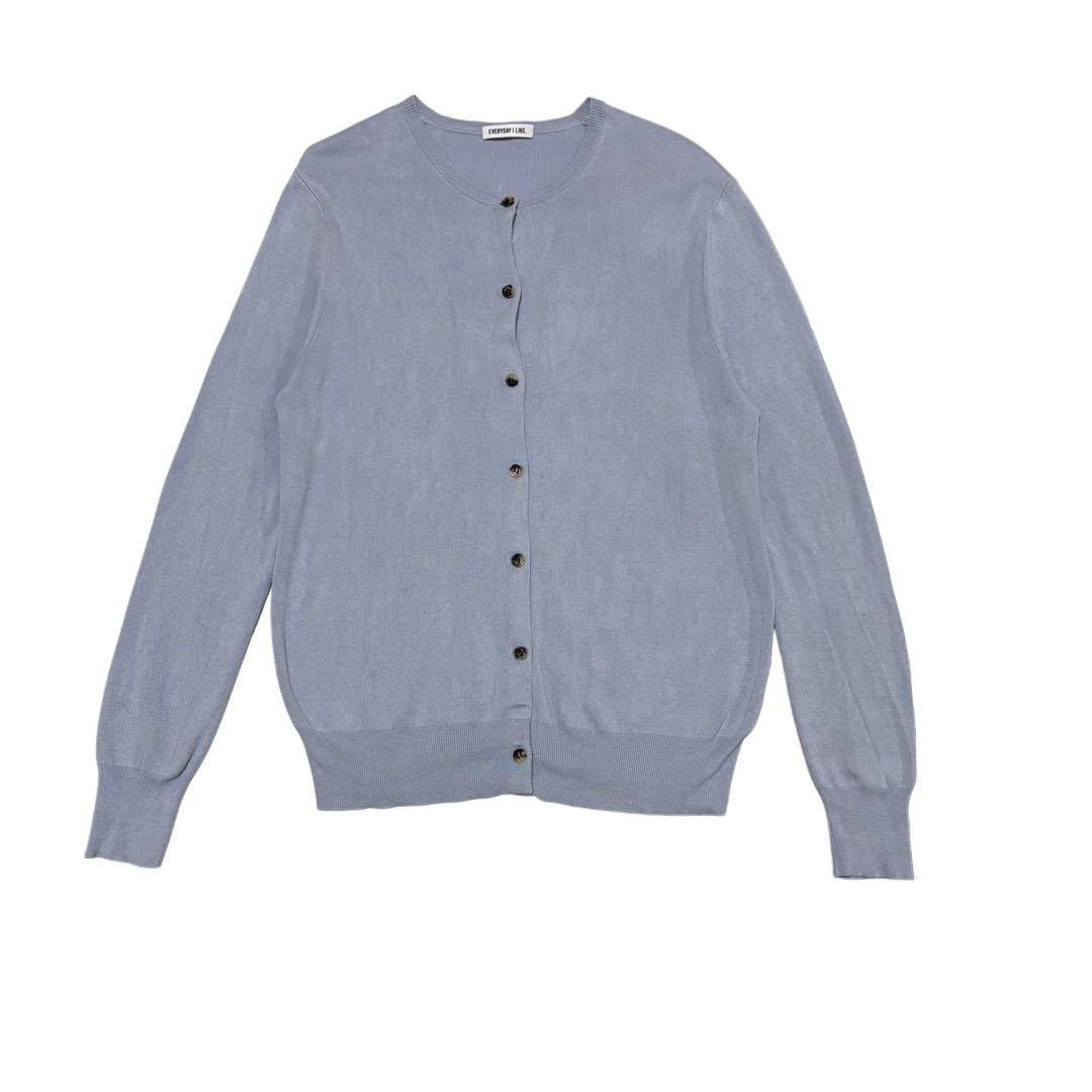 【美品】Deuxieme Classe シルク100% クルーネックカーディガン