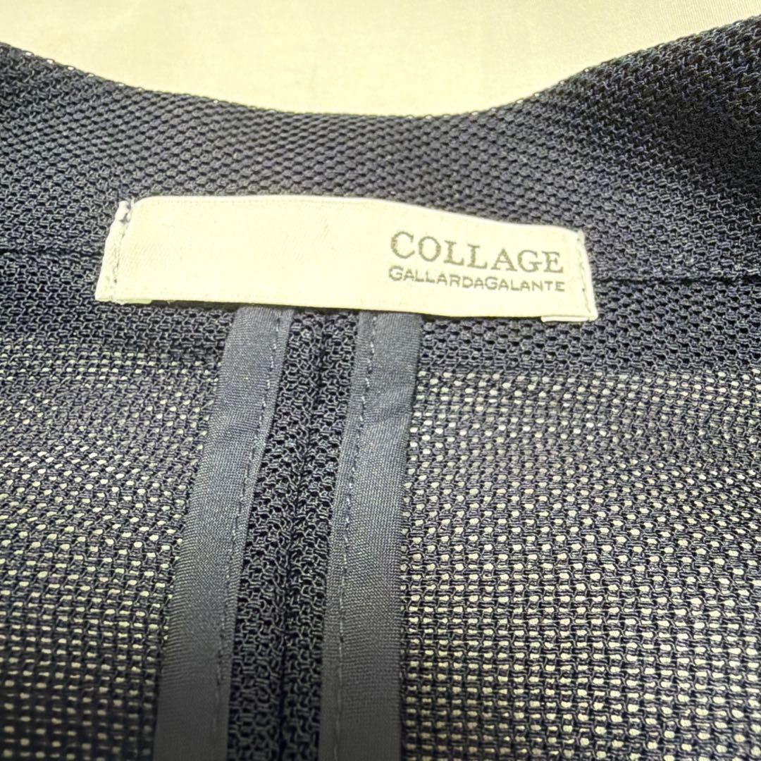 COLLAGE GALLARDAGALANTE シアーダブルジャケット ネイビー