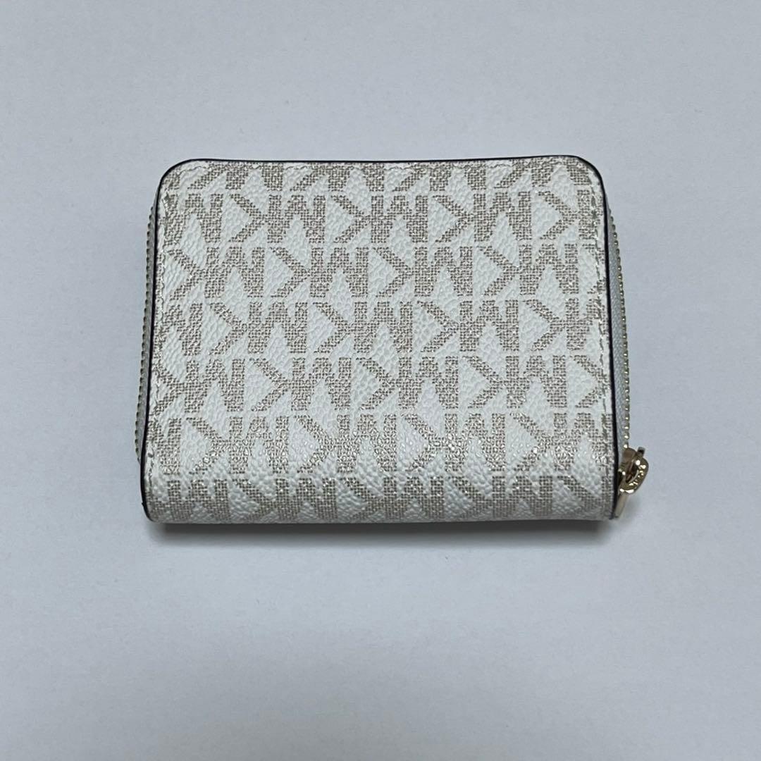 MICHAEL KORS 三つ折り財布 ミニ財布 ホワイト/ゴールド