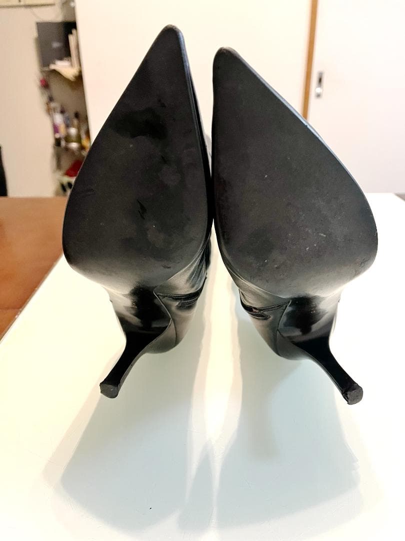 ☆中古☆ DIANA - 本革 ロング ブーツ - ブラック - 24cm