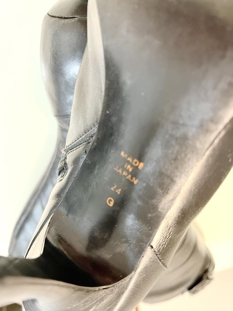 ☆中古☆ DIANA - 本革 ロング ブーツ - ブラック - 24cm