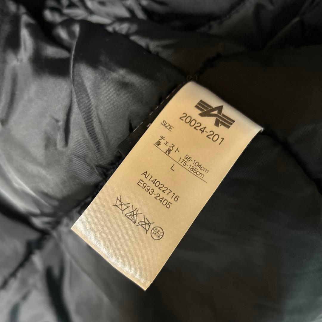 Alpha industries N-3B モッズコート ブラック メンズ L