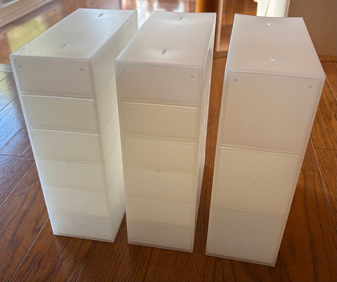 無印良品　ポリプロピレン 小物収納ボックス　６段x2 ３段x1 仕切版　不透明