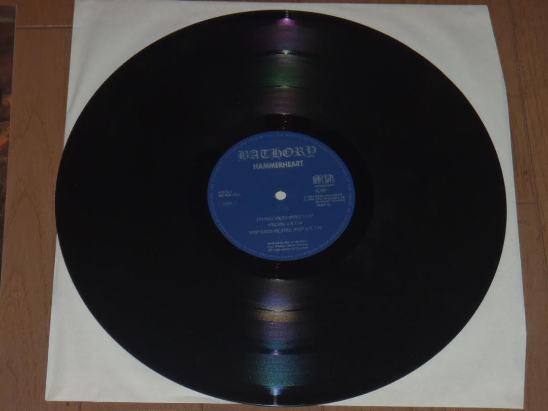 BATHORY　HAMMERHEART　輸入盤レコード　LP　バイキングメタル