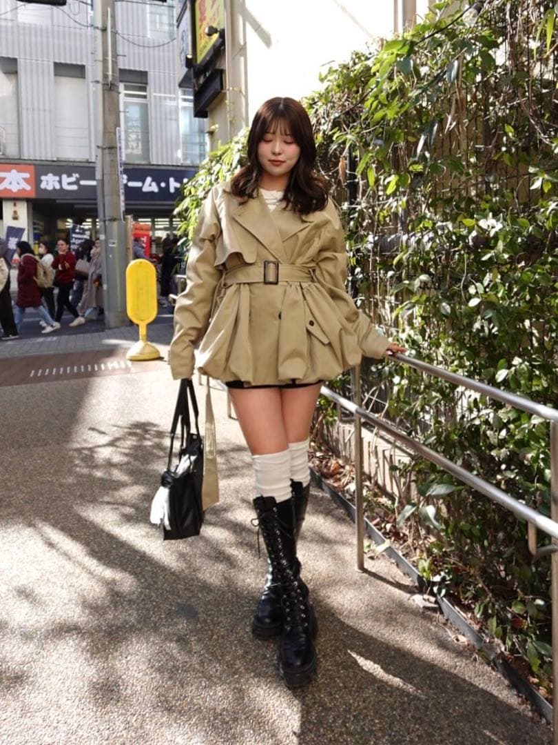【SALON by Chico】バルーンミディトレンチコート　新品