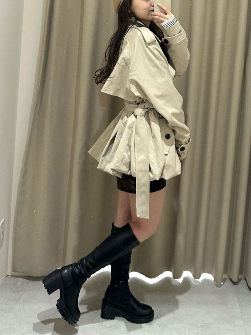 【SALON by Chico】バルーンミディトレンチコート　新品