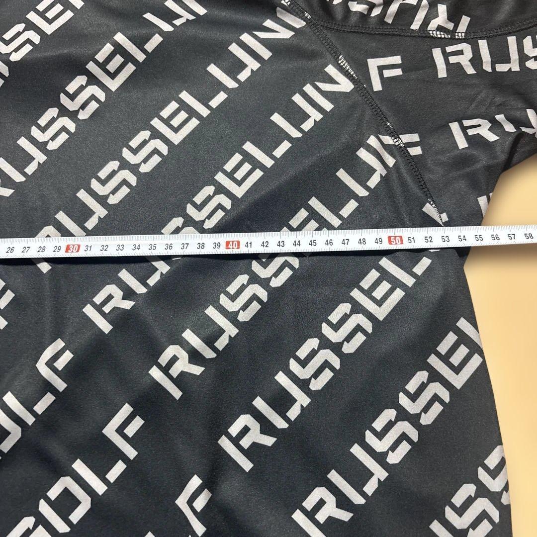 ★新品★ RUSSELUNO GOLF ブラック ハーフジップシャツ