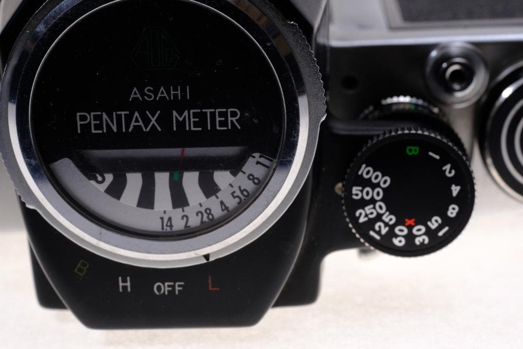 露出計完動 Pentax SV+50mm f1.4モルト交換済デジタル実写比較有