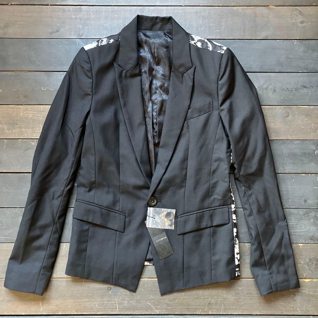 CIVARIZE スカル柄 テーラードジャケット 44 デッドST 16590円