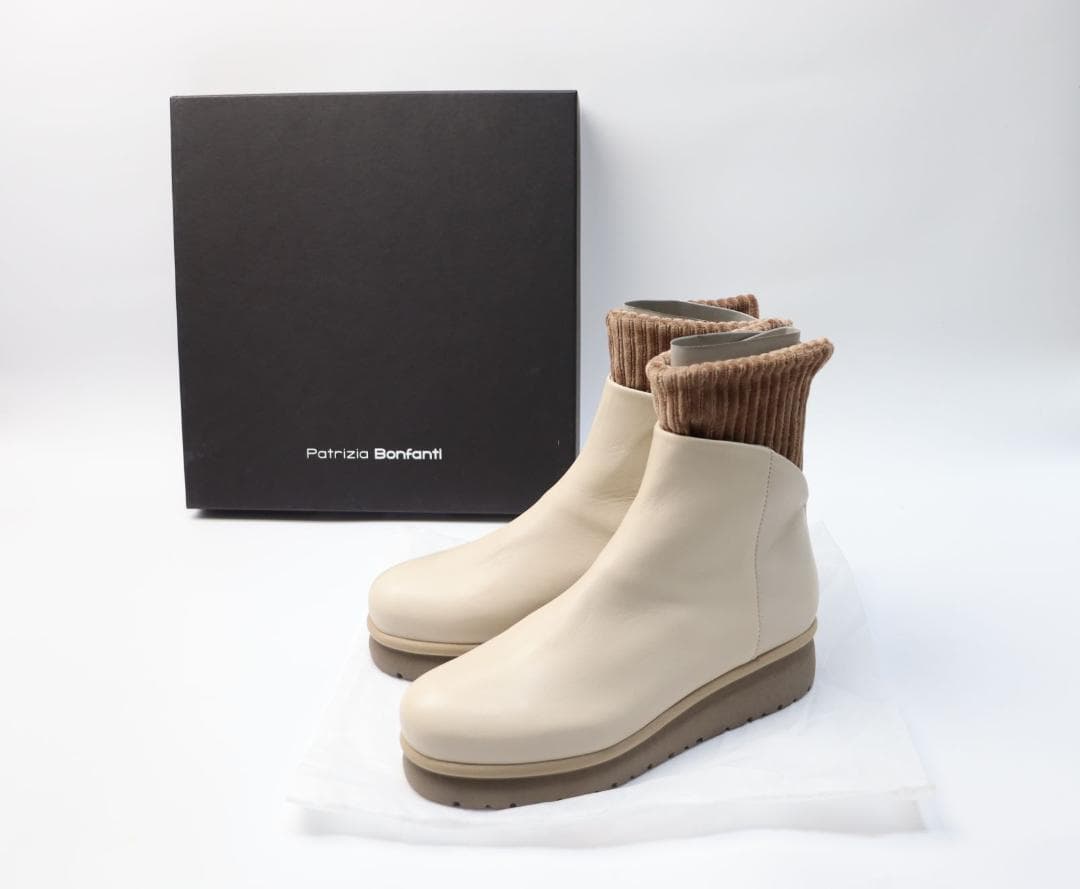 新品 PATRIZIA BONFANTI レザーショートブーツ YAYA