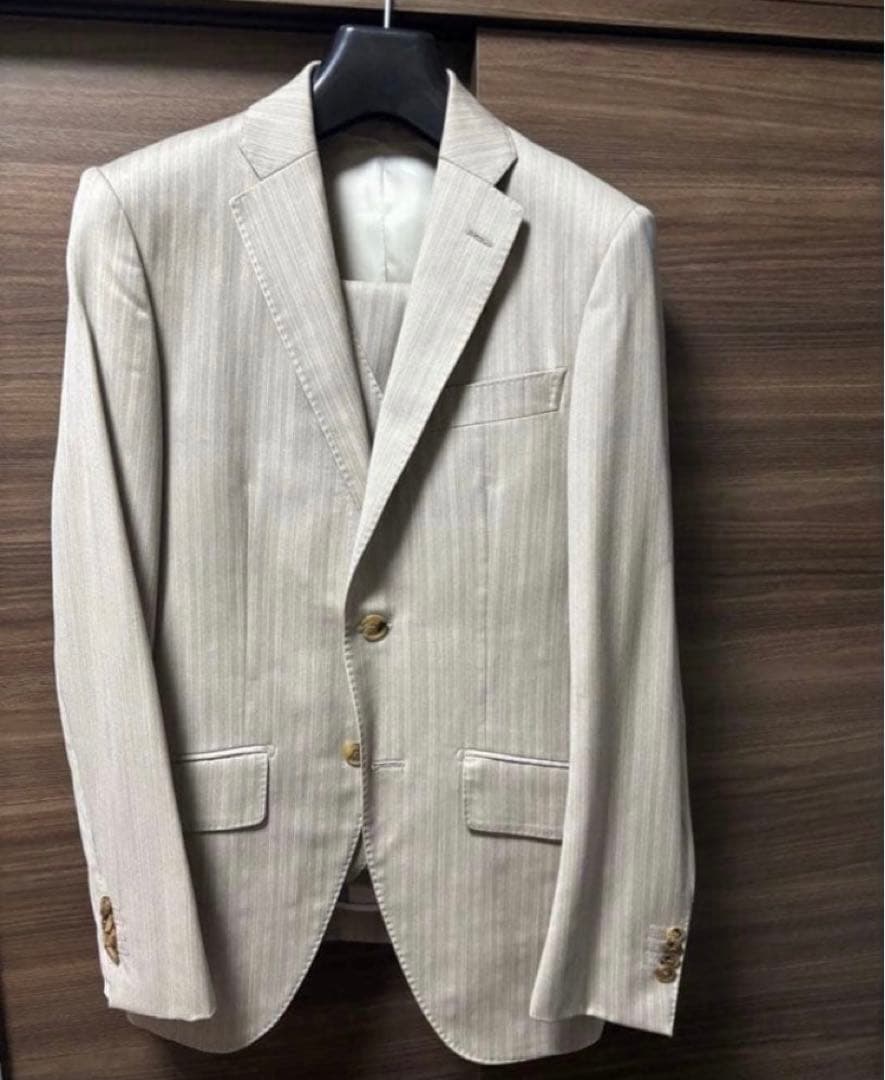 【美品】麻布テーラー　スーツ　スリーピース　Sサイズ