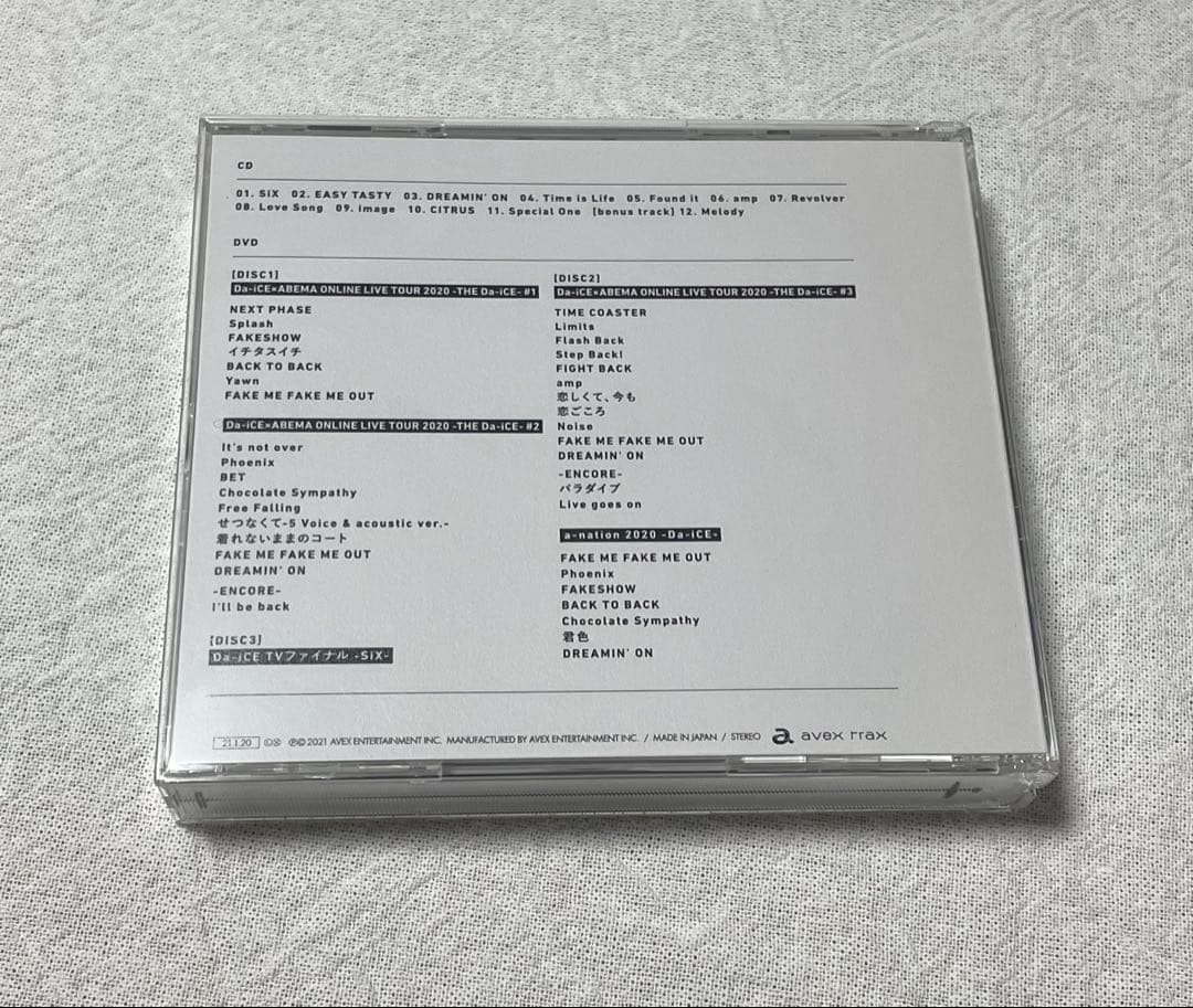 Da-iCE SiX 【初回生産限定スペシャルBOX盤】1CD＋3DVD
