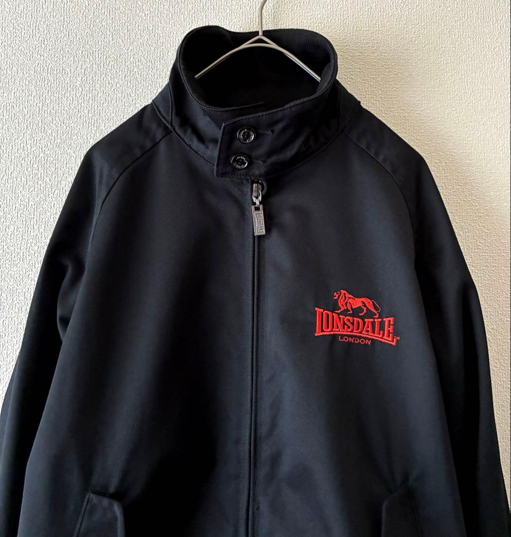 美品✨ LONSDALE ロンズデール　ダブルジップ　ジャケット　ブルゾン　黒S