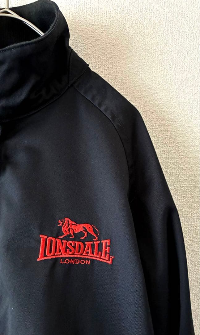 美品✨ LONSDALE ロンズデール　ダブルジップ　ジャケット　ブルゾン　黒S