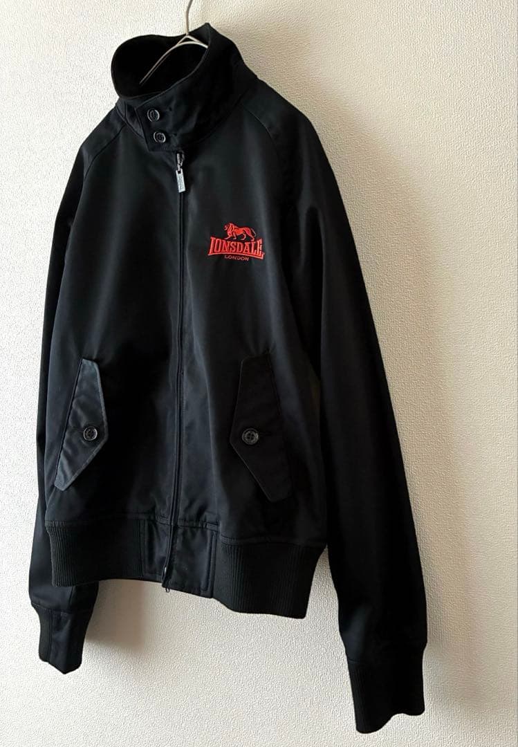 美品✨ LONSDALE ロンズデール　ダブルジップ　ジャケット　ブルゾン　黒S