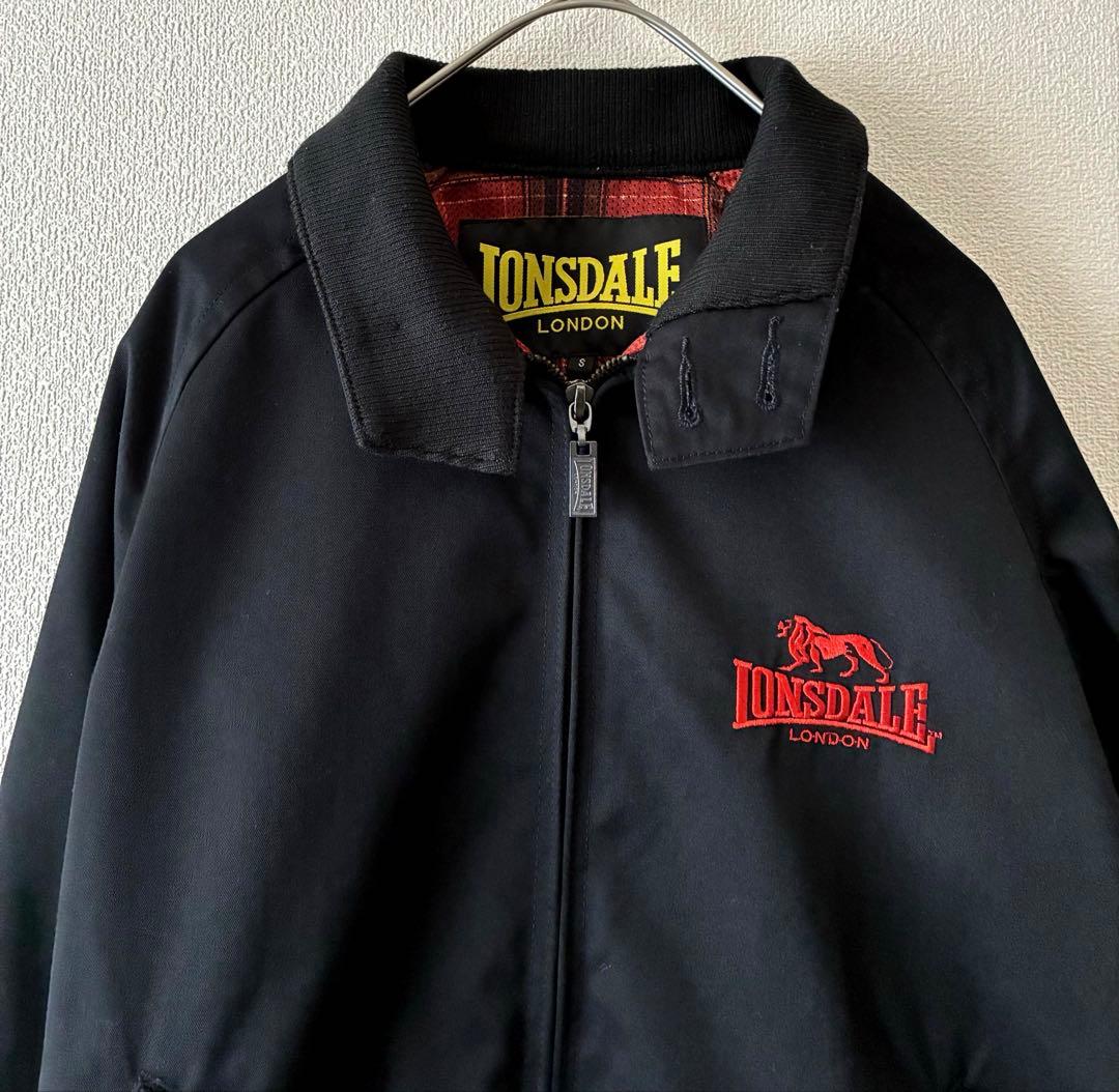 美品✨ LONSDALE ロンズデール　ダブルジップ　ジャケット　ブルゾン　黒S