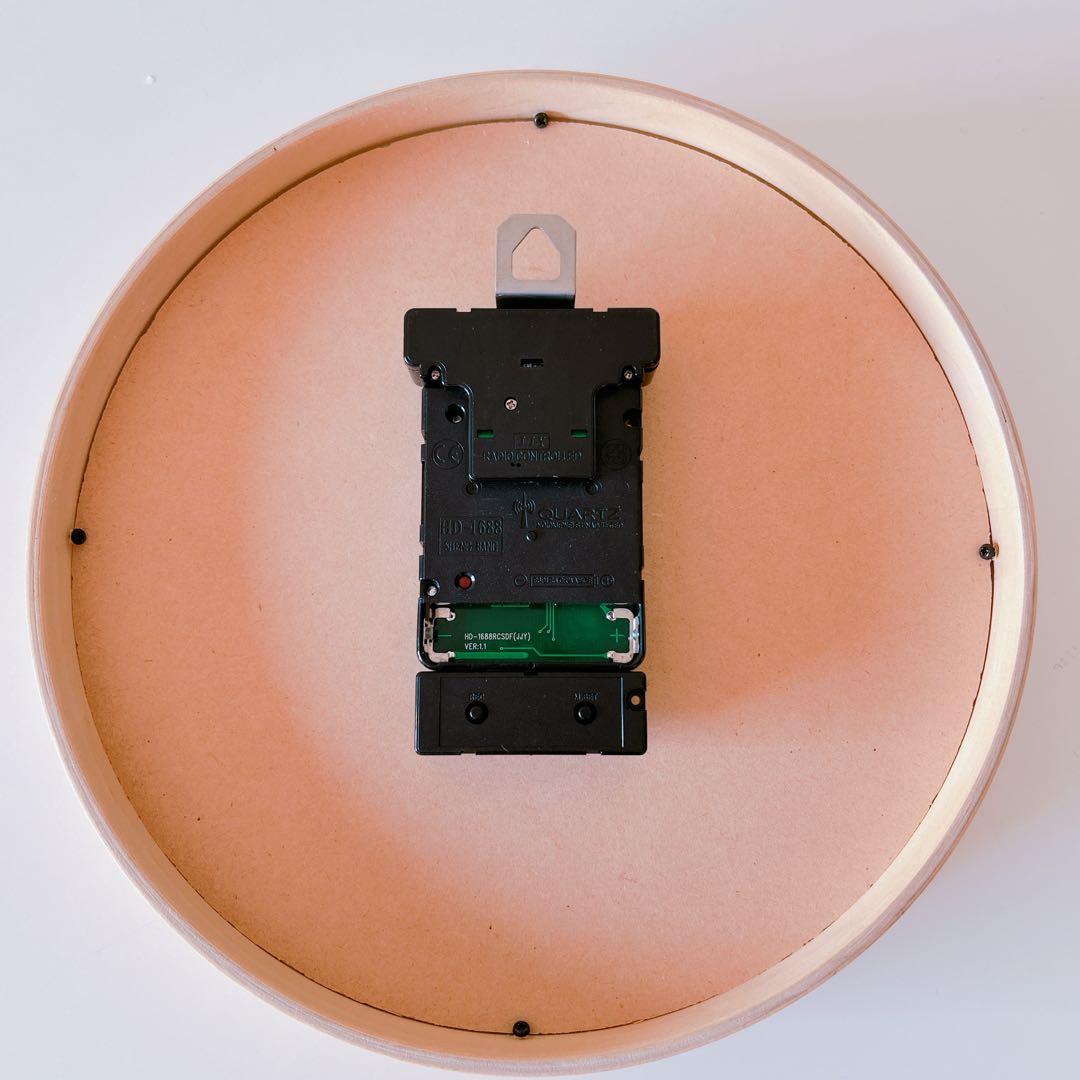RIKI CLOCK M 壁掛け 電波時計 約25cm lemnos