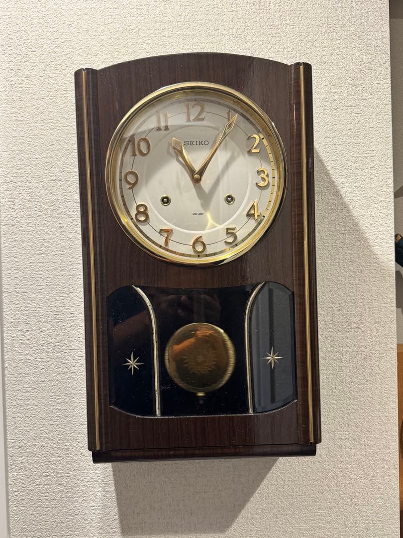 SEIKO 30日巻　ゼンマイ時計　機械時計　箱時計　4P404 ジャンク品