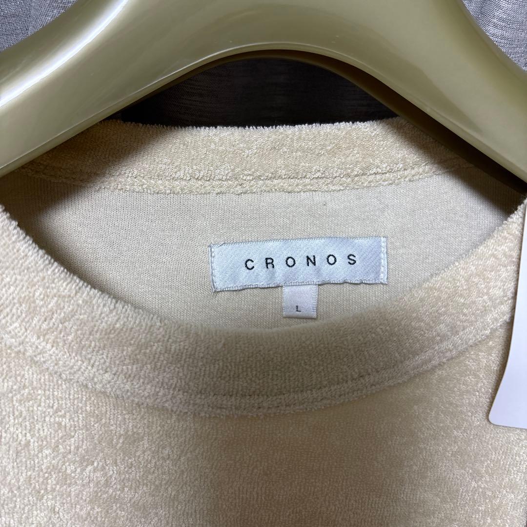CRONOS ベージュ Tシャツ Lサイズ