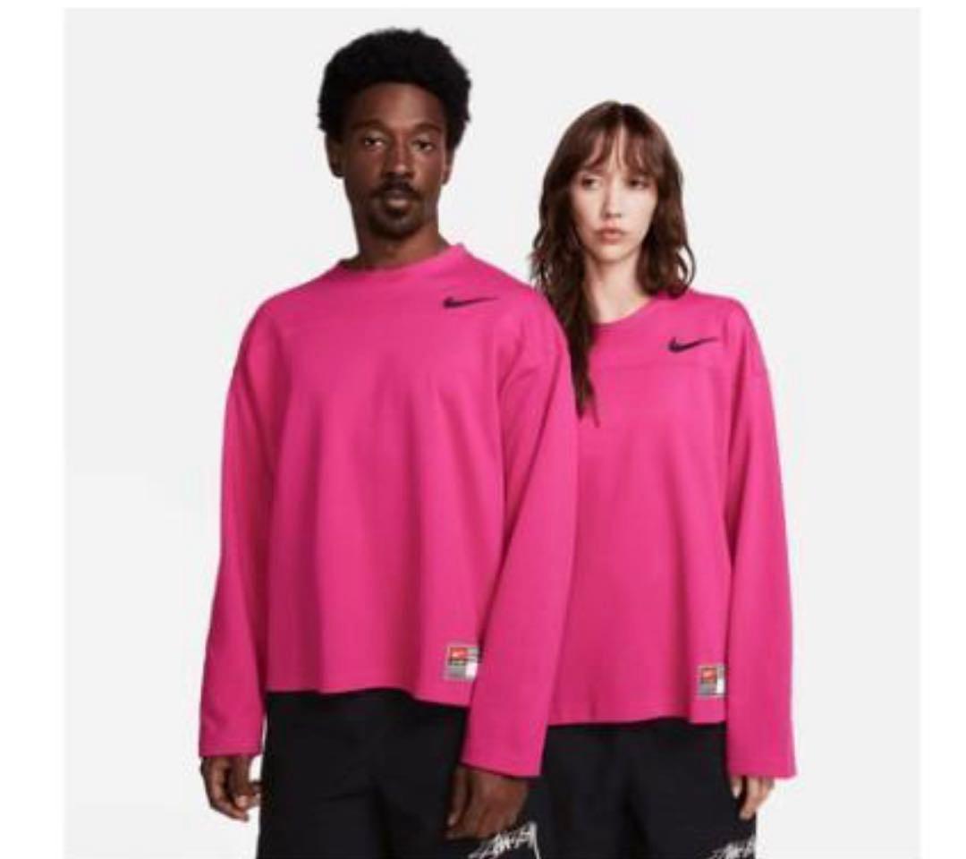 新品ピンクNike x Stussy Long Sleeve Top