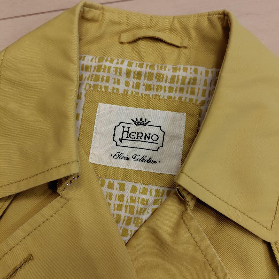 Herno イエロー トレンチコート