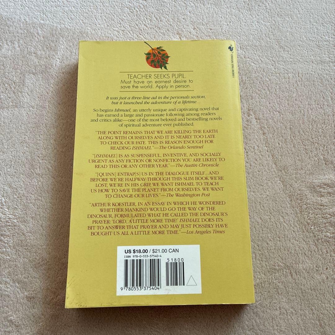 洋書 ISHMAEL: An Adventure of the Mind