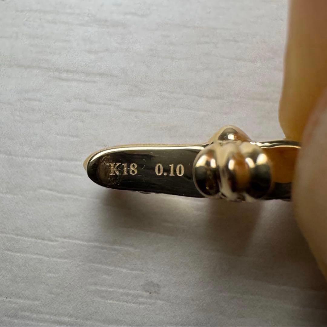 レ*ン様 K18 フルダイヤファットクロストップ
