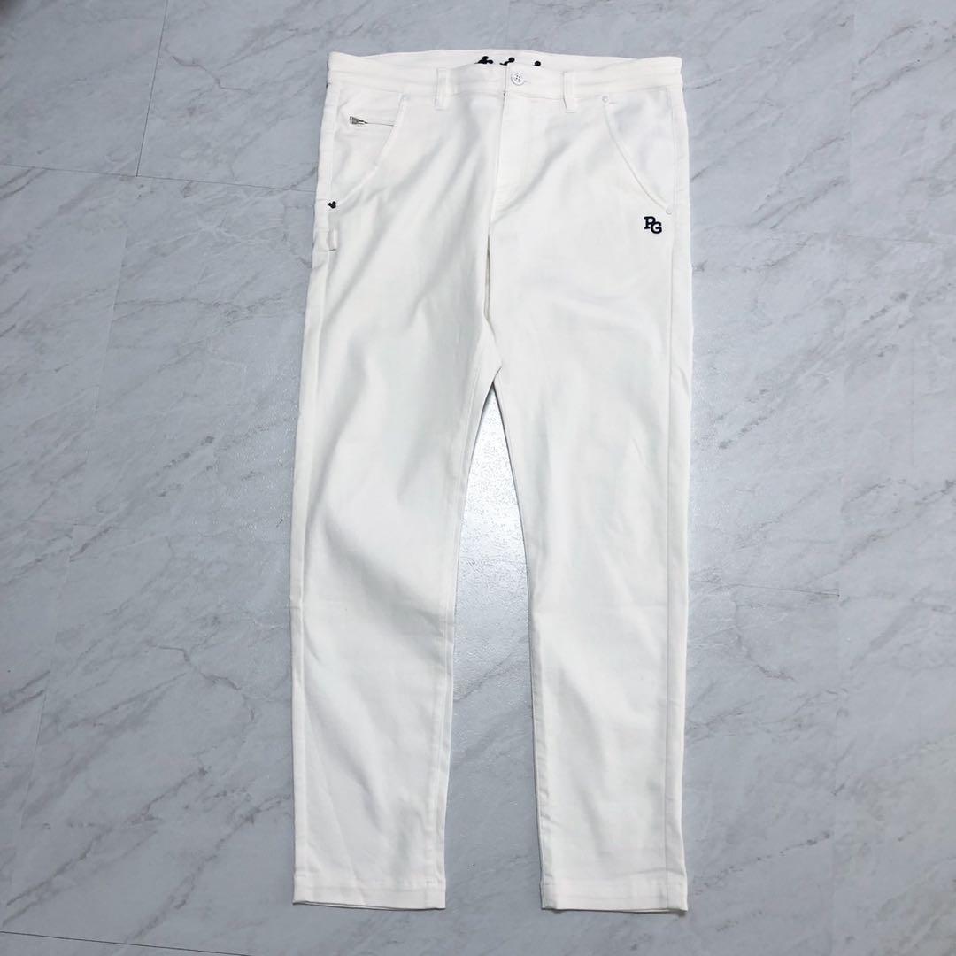 【近年モデル 美品】PEARLY GATES ロングパンツ ディズニー 白 6