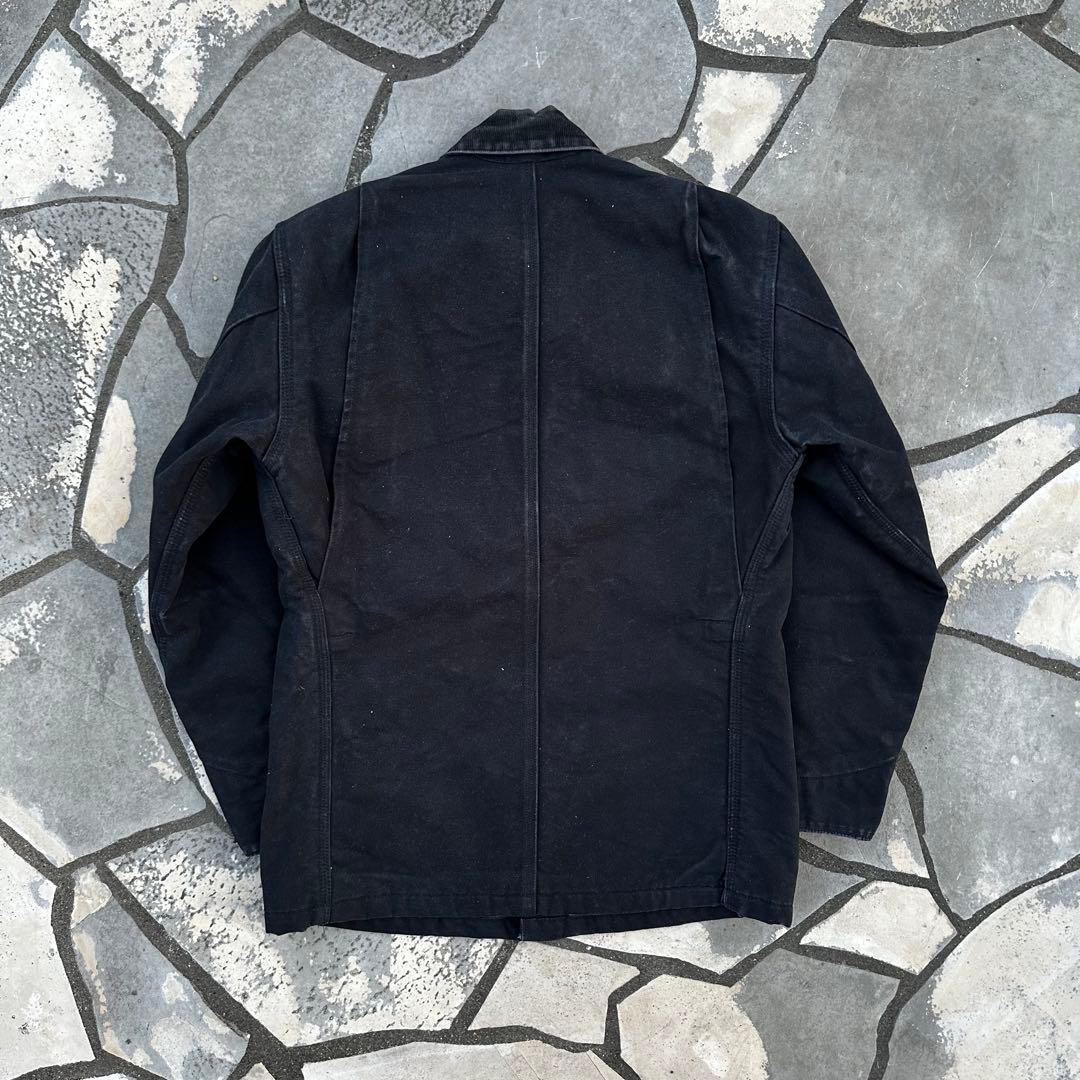 超美品 US製 90s Carhartt カバーオール チョアコート 黒 38