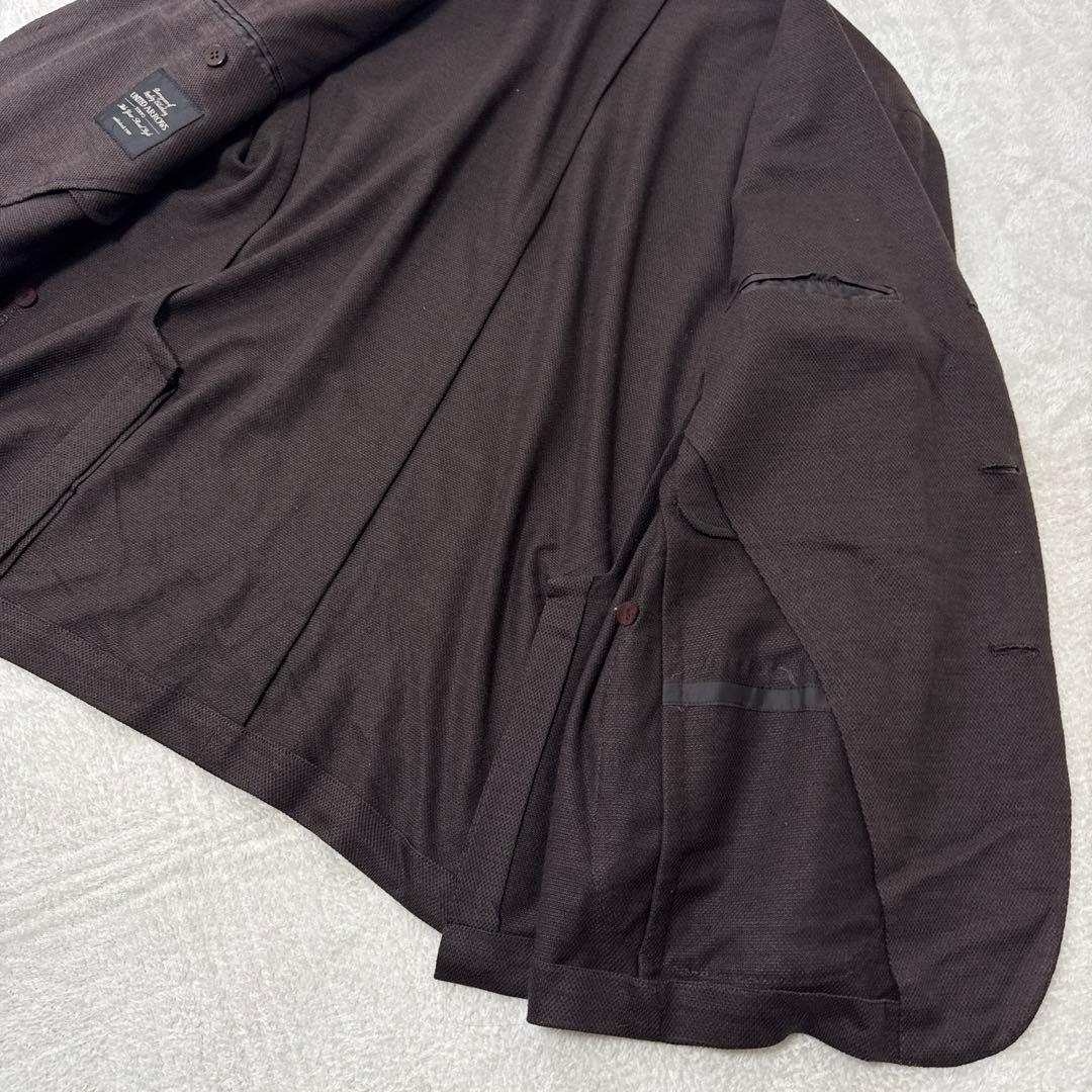 訳あり美品 ユナイテッドアローズ テーラードジャケット 麻100% 3XL 高級