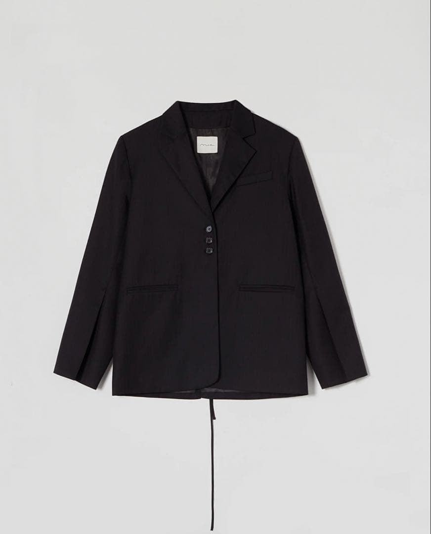 Na.e Stripe Over Jacket Navy ナエ ジャケット