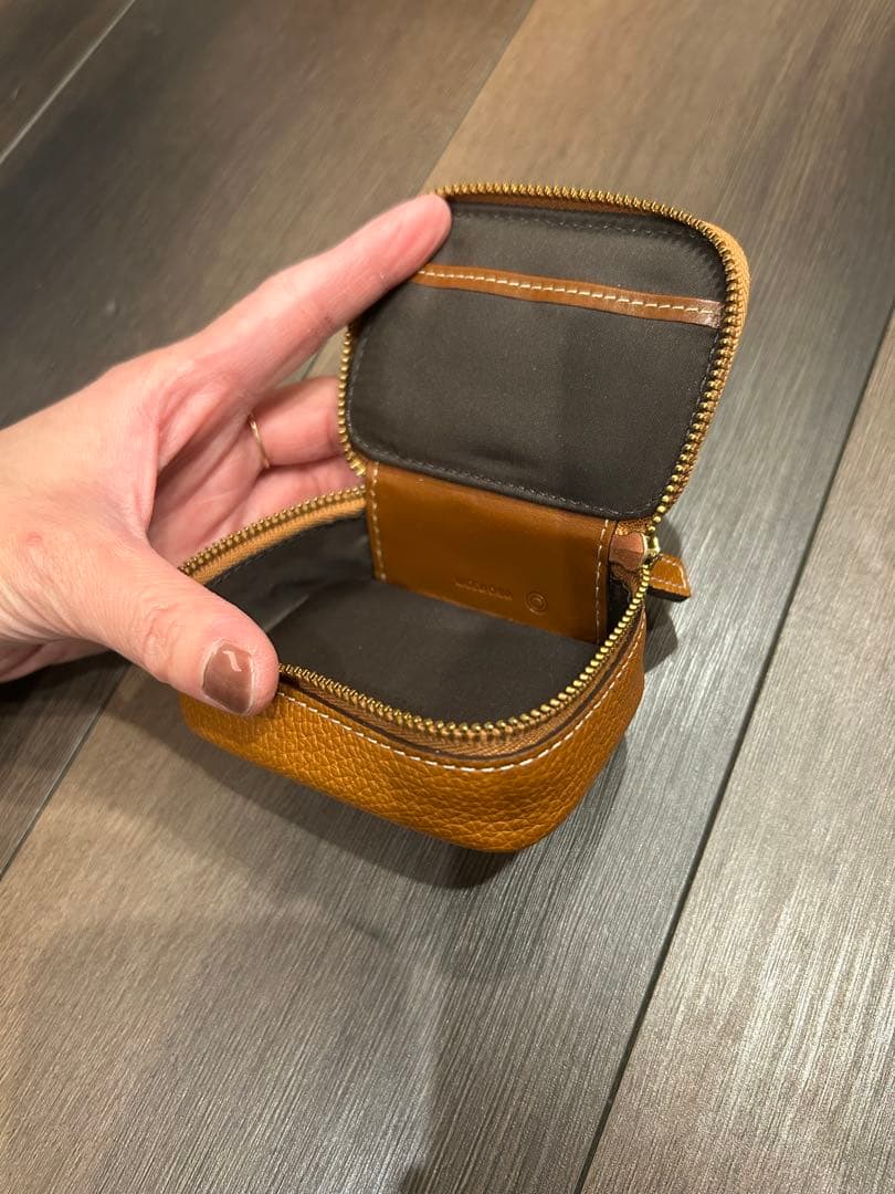 【未使用】【美品】COACH レザー ピルケース 薬瓶3個付き