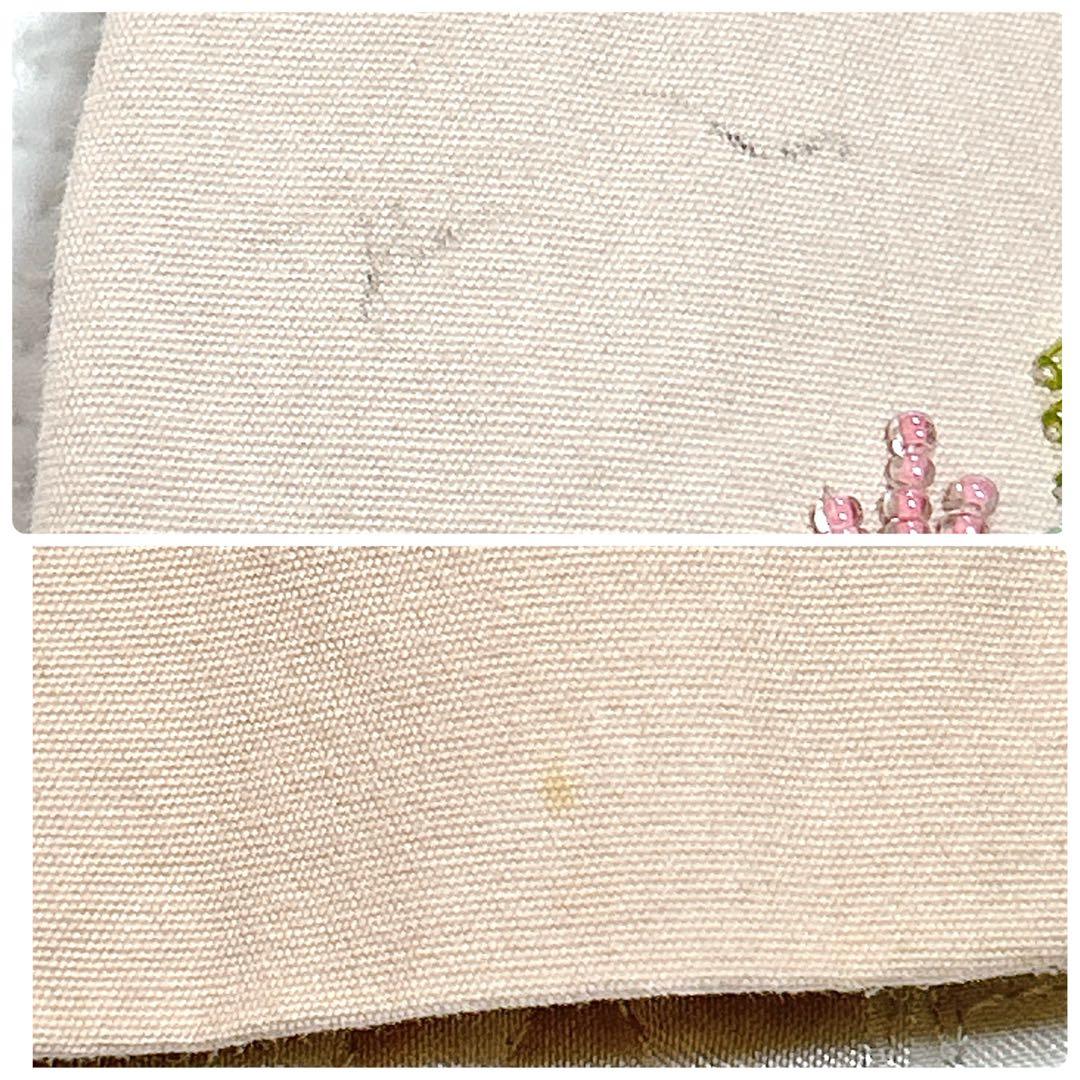VIVIENNE TAM 刺繍＆ビーズ ロングスカート ベージュ チャイナモダン