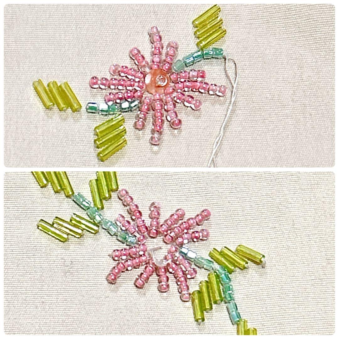 VIVIENNE TAM 刺繍＆ビーズ ロングスカート ベージュ チャイナモダン