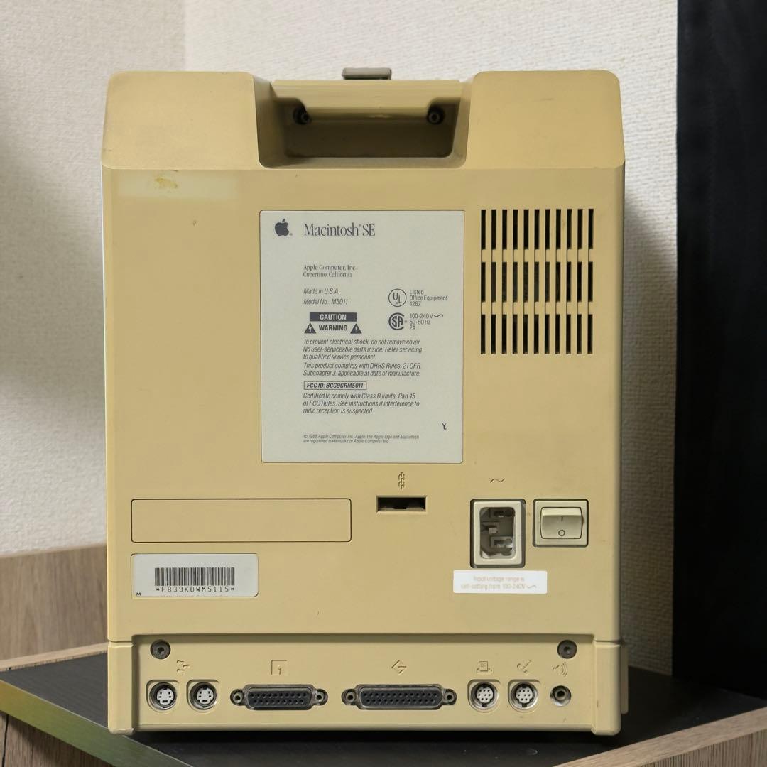 Macintosh SE クリーム色 1987年製 Macway