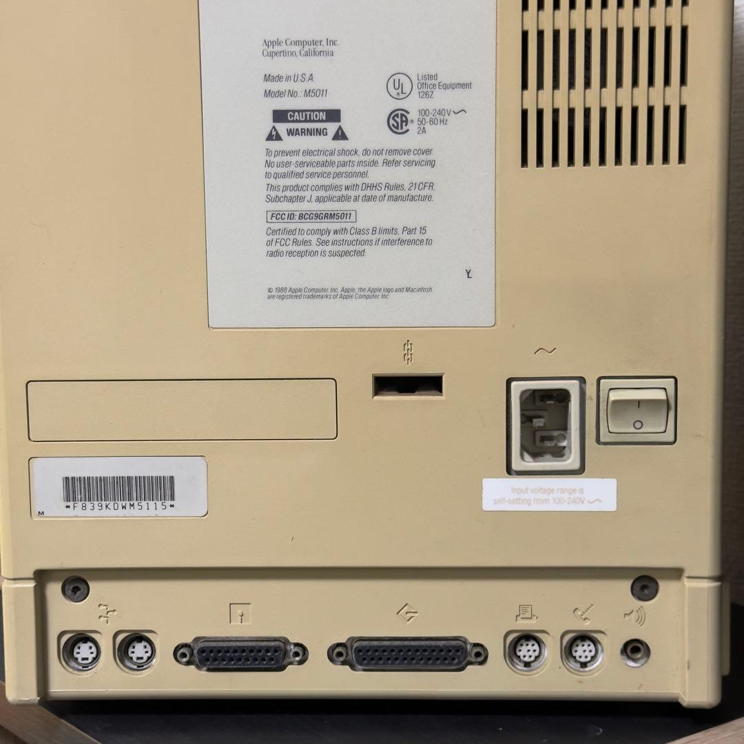 Macintosh SE クリーム色 1987年製 Macway