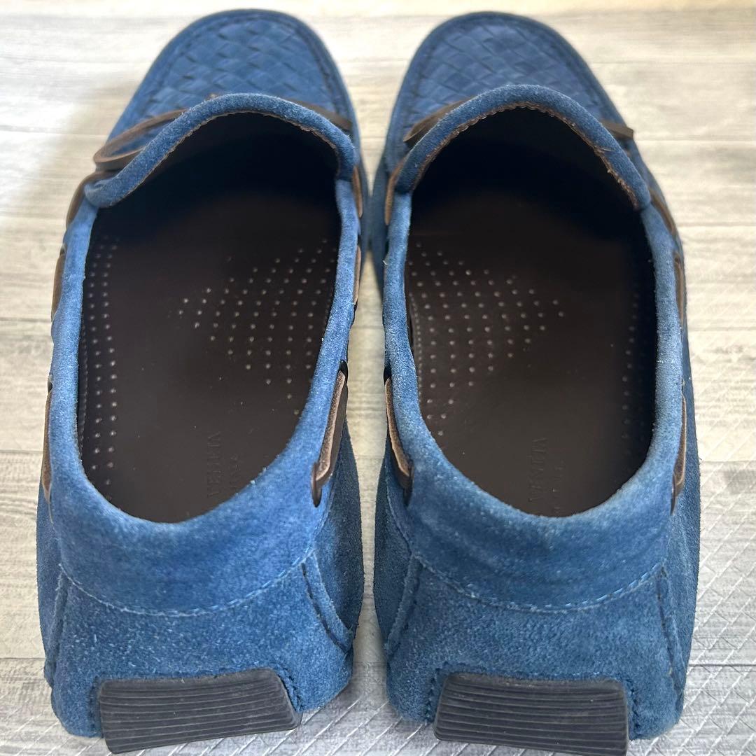 BOTTEGA VENETA ボッテガ ドライビングシューズ スエード ブルー