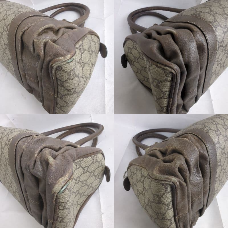 GUCCI グッチ プラス ミニ ボストンバッグ ハンドバッグ GG柄 ロゴ